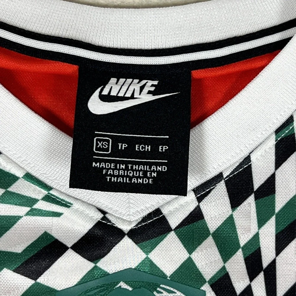Nike Sportswear T-Shirt Dress Womens XS Multicolor‎ Geometric Jersey BQ8419-480